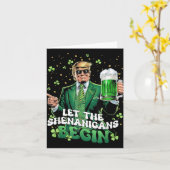 Die Shenanigans ließ Funny Trump St Patricks Karte (Gelbe Blume)