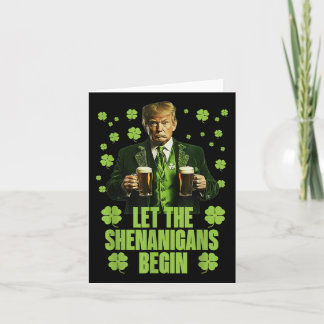 Die Shenanigans ließ Funny Trump St Patricks Karte