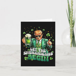 Die Shenanigans ließ Funny Trump St Patricks Karte