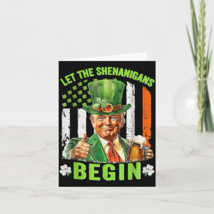 Die Shenanigans ließ Funny Trump St Patricks Karte