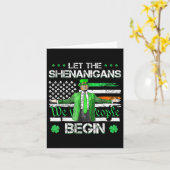 Die Shenanigans ließ Funny Trump St Patricks Karte (Gelbe Blume)