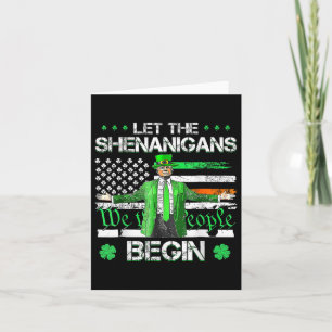 Die Shenanigans ließ Funny Trump St Patricks Karte