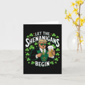 Die Shenanigans ließ Funny Trump St Patricks Karte (Gelbe Blume)