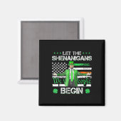 Die Shenanigans ließ Funny Trump St Patricks Magnet (Vorderseite/Rückseite)