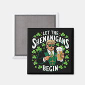 Die Shenanigans ließ Funny Trump St Patricks Magnet (Vorderseite/Rückseite)