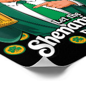Die Shenanigans ließ Funny Trump St Patricks Poster (Ecke)
