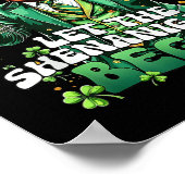 Die Shenanigans ließ Funny Trump St Patricks Poster (Ecke)