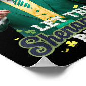 Die Shenanigans ließ Funny Trump St Patricks Poster (Ecke)