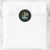 Die Shenanigans ließ Funny Trump St Patricks Runder Aufkleber (Tasche)