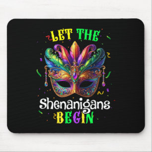 Die Shenanigans ließ Mardi Gras Maske Kinder Männe Mousepad