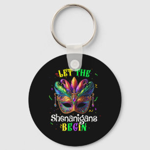 Die Shenanigans ließ Mardi Gras Maske Kinder Männe Schlüsselanhänger