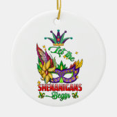 Die Shenanigans ließ Mardi Gras Ornament (Vorne)