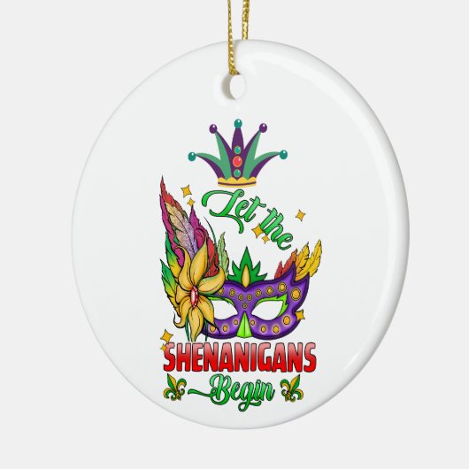 Die Shenanigans ließ Mardi Gras Ornament (Links)