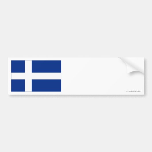 Die Shetlandinseln-Flagge Autoaufkleber (Vorne)