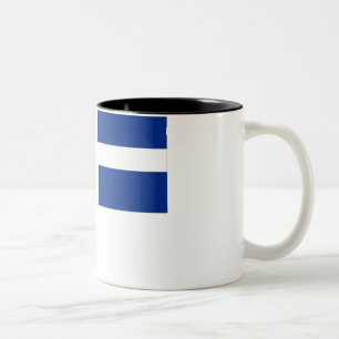 Die Shetlandinseln-Flagge Zweifarbige Tasse