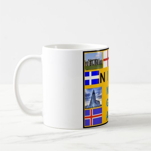 Die Shetlandinseln-Flaggen-Tasse Kaffeetasse (Links)