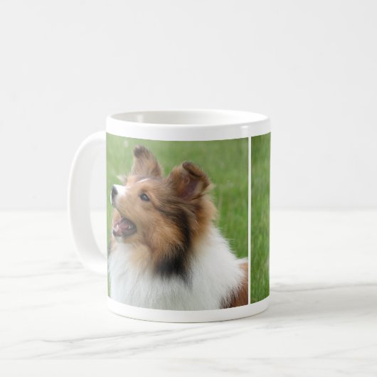 Die Shetlandinseln-Schäferhund auf Tasse (Vorderseite Links)