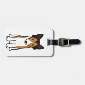 Die Shetlandinseln-Schäferhund-HundeCartoon Gepäckanhänger (Vorderseite horizontal)