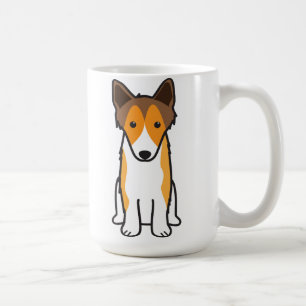 Die Shetlandinseln-Schäferhund-HundeCartoon Kaffeetasse