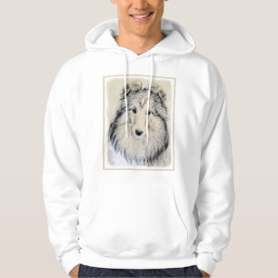 Die Shetlandinseln-Schäferhund-Malerei - niedliche Hoodie