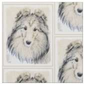 Die Shetlandinseln-Schäferhund-Malerei - niedliche Stoff (Nahaufnahme)