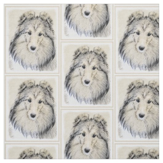 Die Shetlandinseln-Schäferhund-Malerei - niedliche Stoff (Muster)