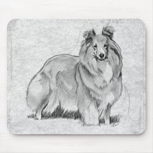 Die Shetlandinseln-Schäferhund Mousepad (Vorne)