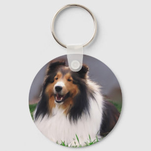 Die Shetlandinseln-Schäferhund Sheltie Geschenke Schlüsselanhänger