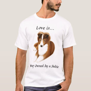 Die Shetlandinseln-Schäferhund Sheltie Liebe-Shir T-Shirt
