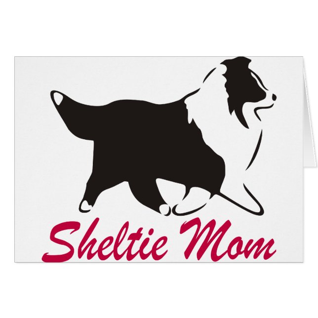 Die Shetlandinseln-Schäferhund Sheltie Mama (Vorderseite (Horizontal))