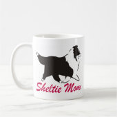 Die Shetlandinseln-Schäferhund Sheltie Mama Kaffeetasse (Links)