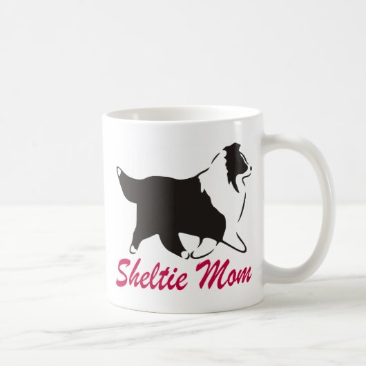 Die Shetlandinseln-Schäferhund Sheltie Mama Kaffeetasse (Rechts)