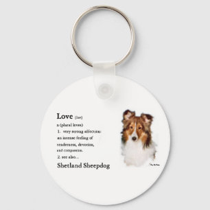 Die Shetlandinseln-Schäferhund Sheltie Schlüsselanhänger