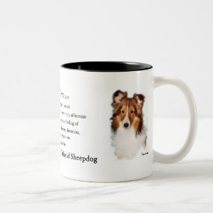 Die Shetlandinseln-Schäferhund Sheltie Zweifarbige Tasse