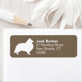 Die Shetlandinseln-Schäferhund-Silhouette (Insitu)