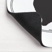 Die Shetlandinseln-Schäferhund-Silhouette Mousepad (Ecke)
