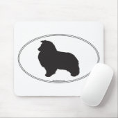 Die Shetlandinseln-Schäferhund-Silhouette Mousepad (Mit Mouse)