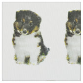 Die Shetlandinseln-Schäferhund Stoff (Nahaufnahme)