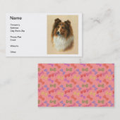 Die Shetlandinseln-Schäferhund-Visitenkarten Visitenkarte (Vorne/Hinten)