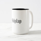 Die #Shiplap Kaffee-Tasse Zweifarbige Tasse (VorderseiteRechts)