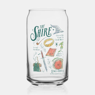 Die Shire™-Aquarell-Collage-Grafik Dosenglas