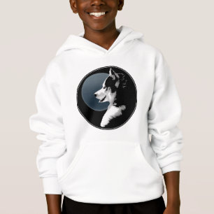 Die Shirt-Schlitten-Hundedes kindes des heiseres Hoodie