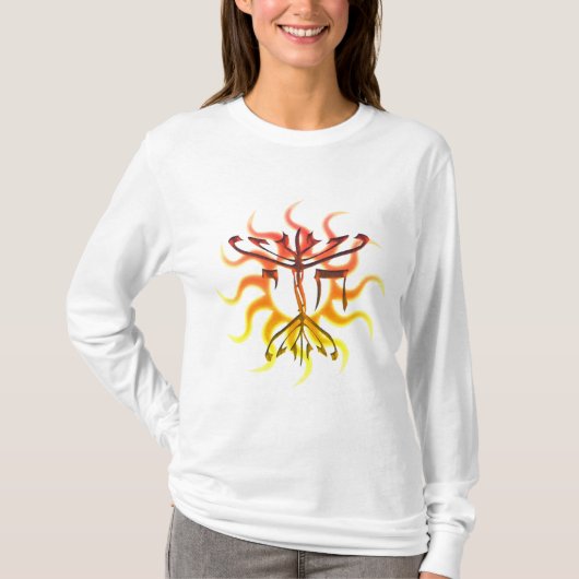 Die Shirts Frauen Chais Menorah Sun (Vorderseite)