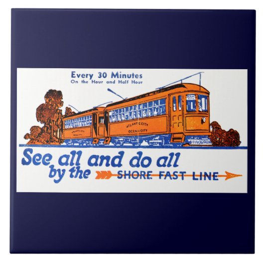Die Shore Fast Line Trolley Service Fliese (Vorderseite)