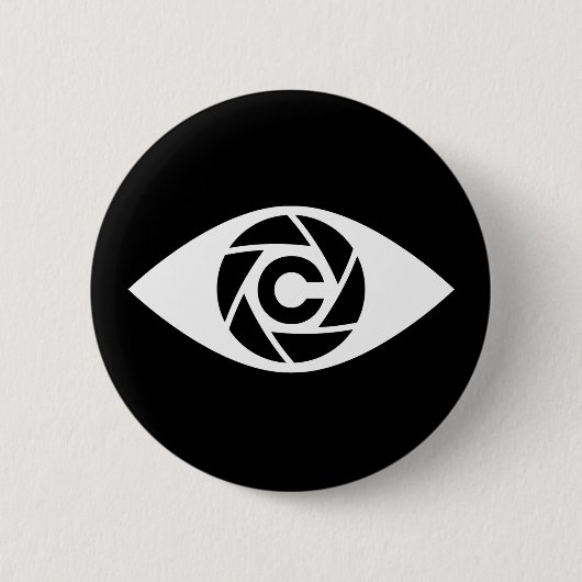 Die Shutterclique: Cameraman-Logo-Taste Button (Vorderseite)