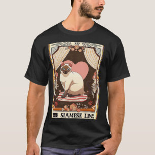 Die Siamese Linx Tarot Card Lynx Point Siamese Cat T-Shirt