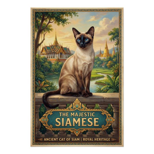 Die Siamkatze Poster (Vorderseite)