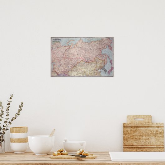 Die sibirische Eisenbahn Poster (Küche)