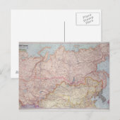 Die sibirische Eisenbahn Postkarte (Vorne/Hinten)