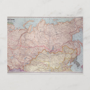 Die sibirische Eisenbahn Postkarte